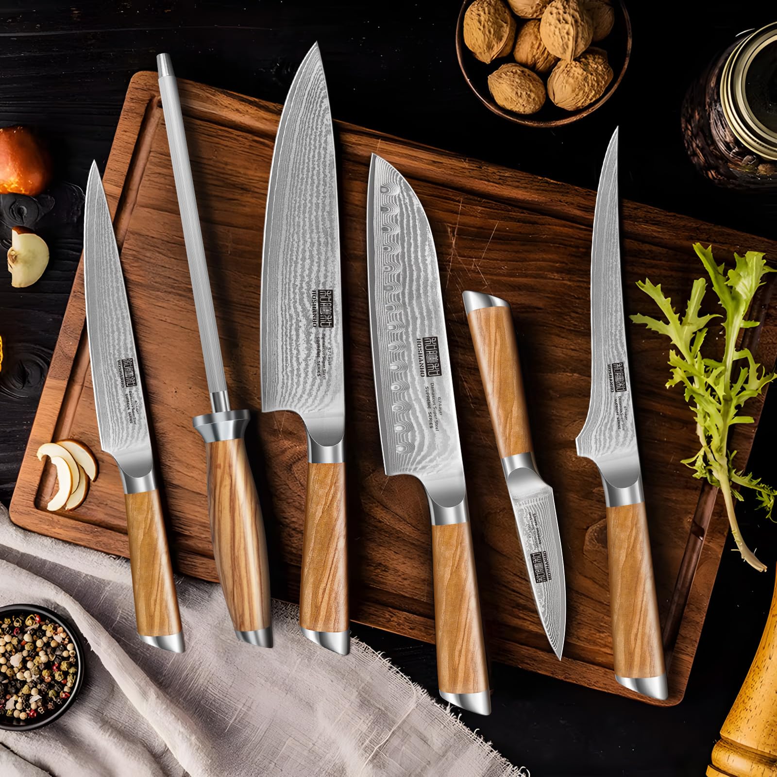 HOSHANHO 6-inch utility knife ideal for versatile kitchen tasks