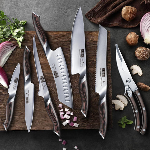 HOSHANHO 6-inch utility knife for daily versatile tasks.