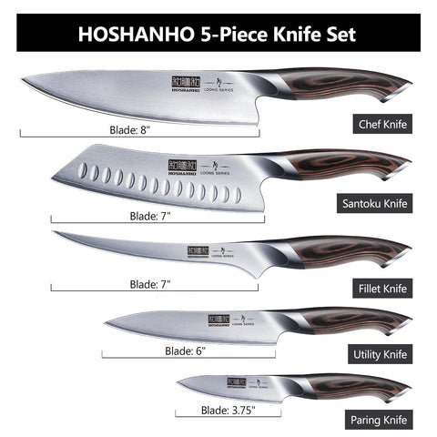 HOSHANHO 6-inch utility knife versatile for fruits and vegetables