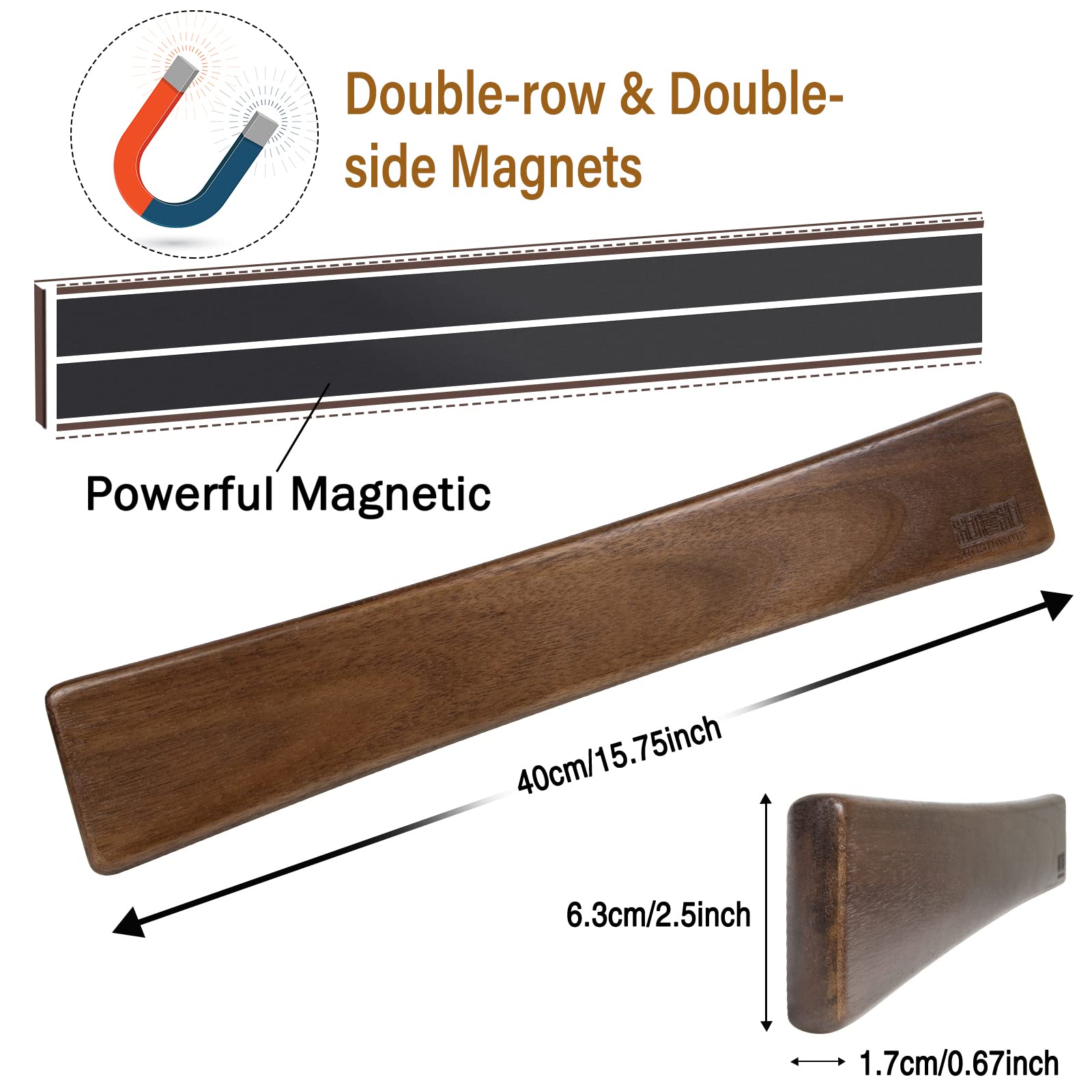 HOSHANHO arc design magnetic strip adds modern style to the kitchen