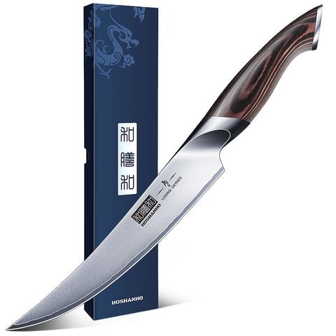 HOSHANHO 6-inch boning knife blade for precise filleting and deboning.