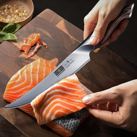 HOSHANHO multifunction knife handles filleting, deboning, skinning and trimming tasks.