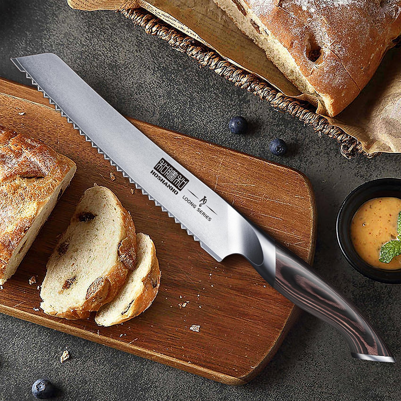 HOSHANHO bread knife in kitchen ready for everyday use