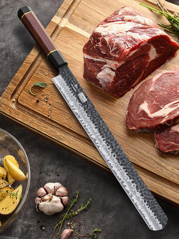 Great for BBQ lovers, delivering confident, even slices at gatherings.