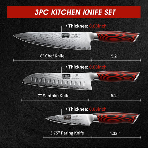 HOSHANHO Damascus pattern close-up highlighting layered steel beauty.