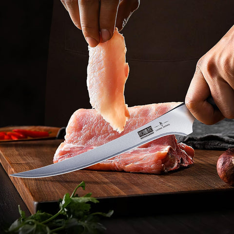 HOSHANHO 9 inch flexible blade adapts to fish shape, easing prep