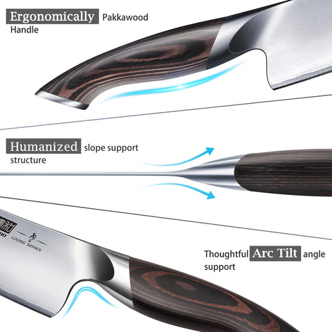 HOSHANHO forged Japanese steel with rust resistance and long-lasting sharpness.