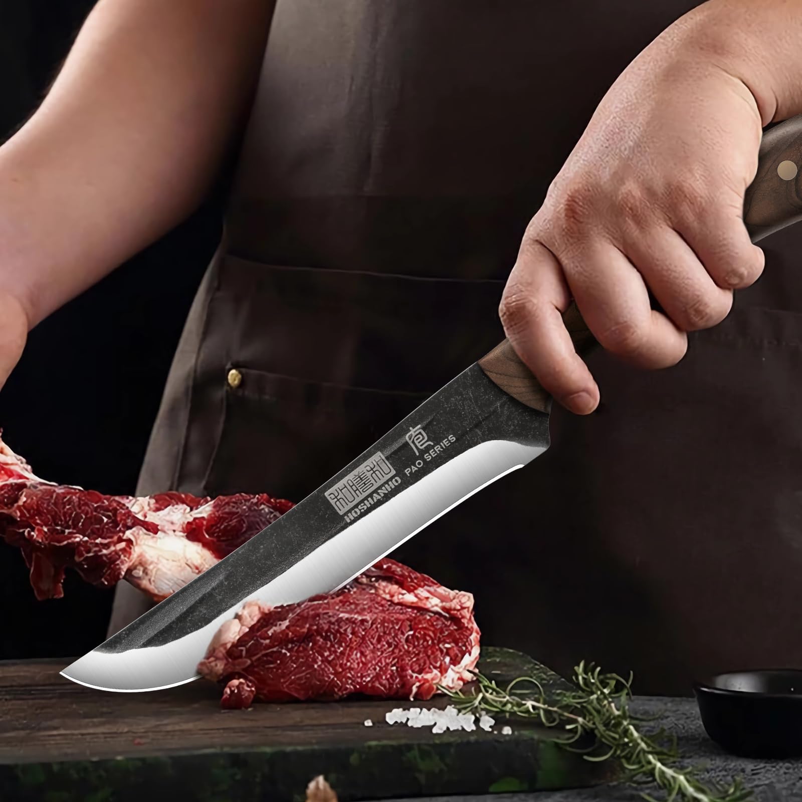 HOSHANHO full-tang wooden handle for stability and grip