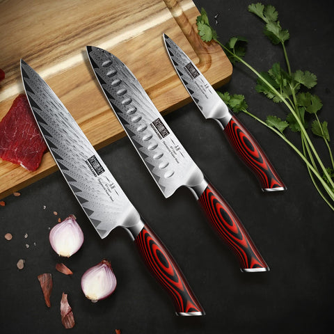 HOSHANHO G10 handle close-up showing non-slip grip.