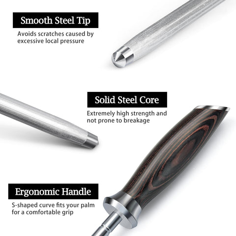 HOSHANHO knife sharpener with a durable Japanese high-carbon steel core.