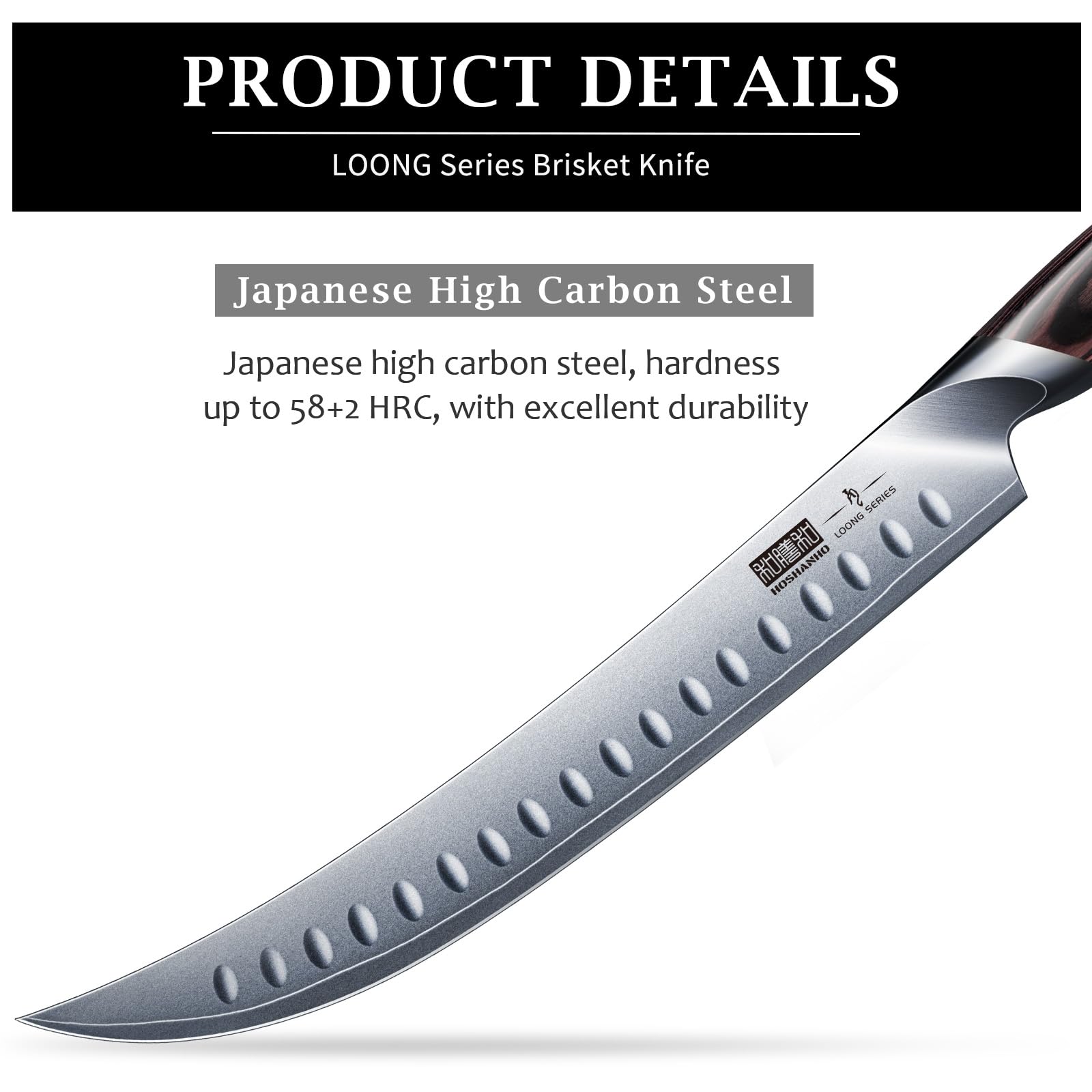 HOSHANHO Japanese high-carbon steel blade for durability and sharpness