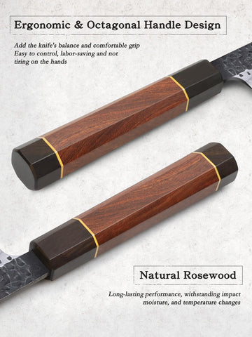 HOSHANHO hand-honed edge at 12–15 degrees for sharp cuts