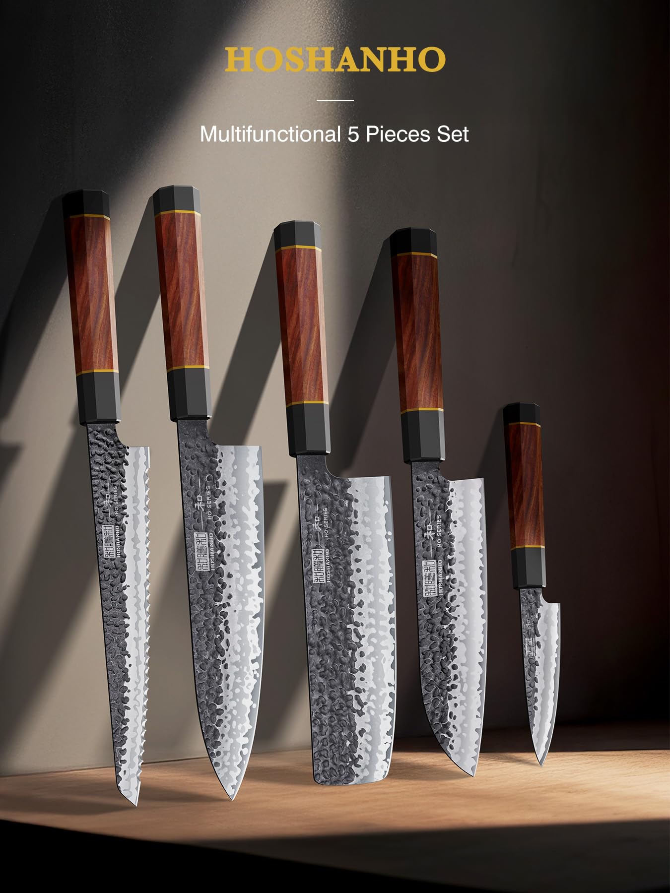 HOSHANHO 3.75 inch paring knife for precise peeling and detail work
