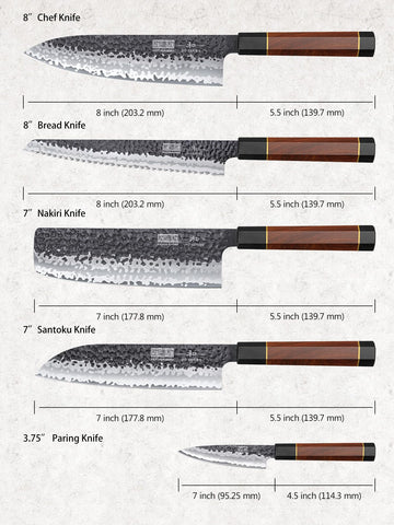 HOSHANHO 8 inch chef knife ready for precise chopping and slicing