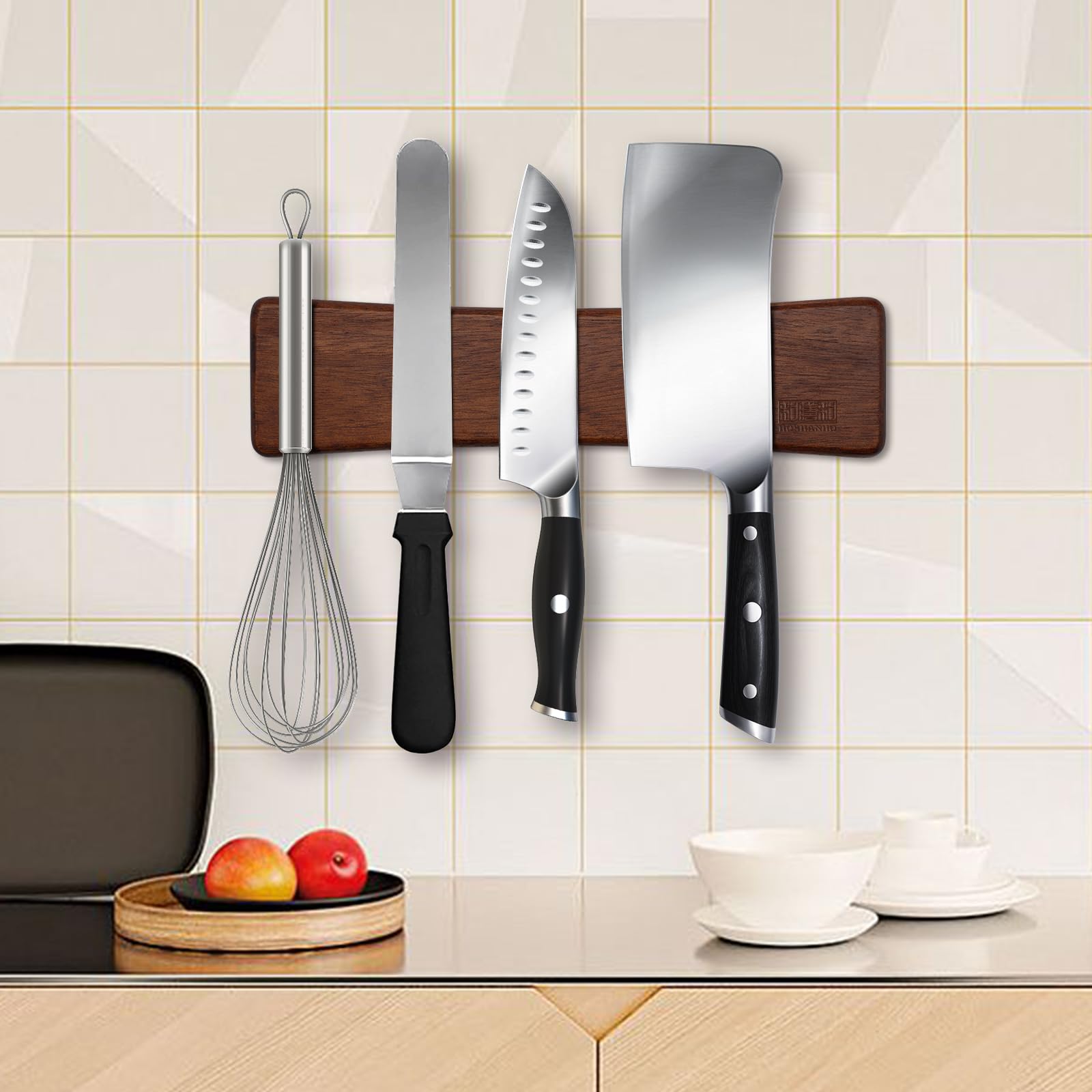 HOSHANHO multipurpose magnetic rack organizes utensils and tools
