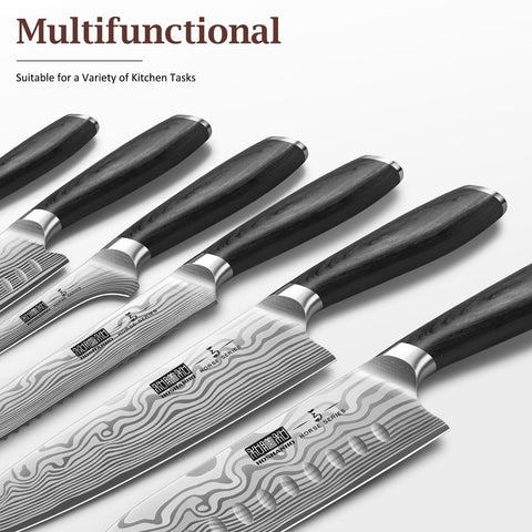 HOSHANHO 7-inch nakiri knife for vegetable prep