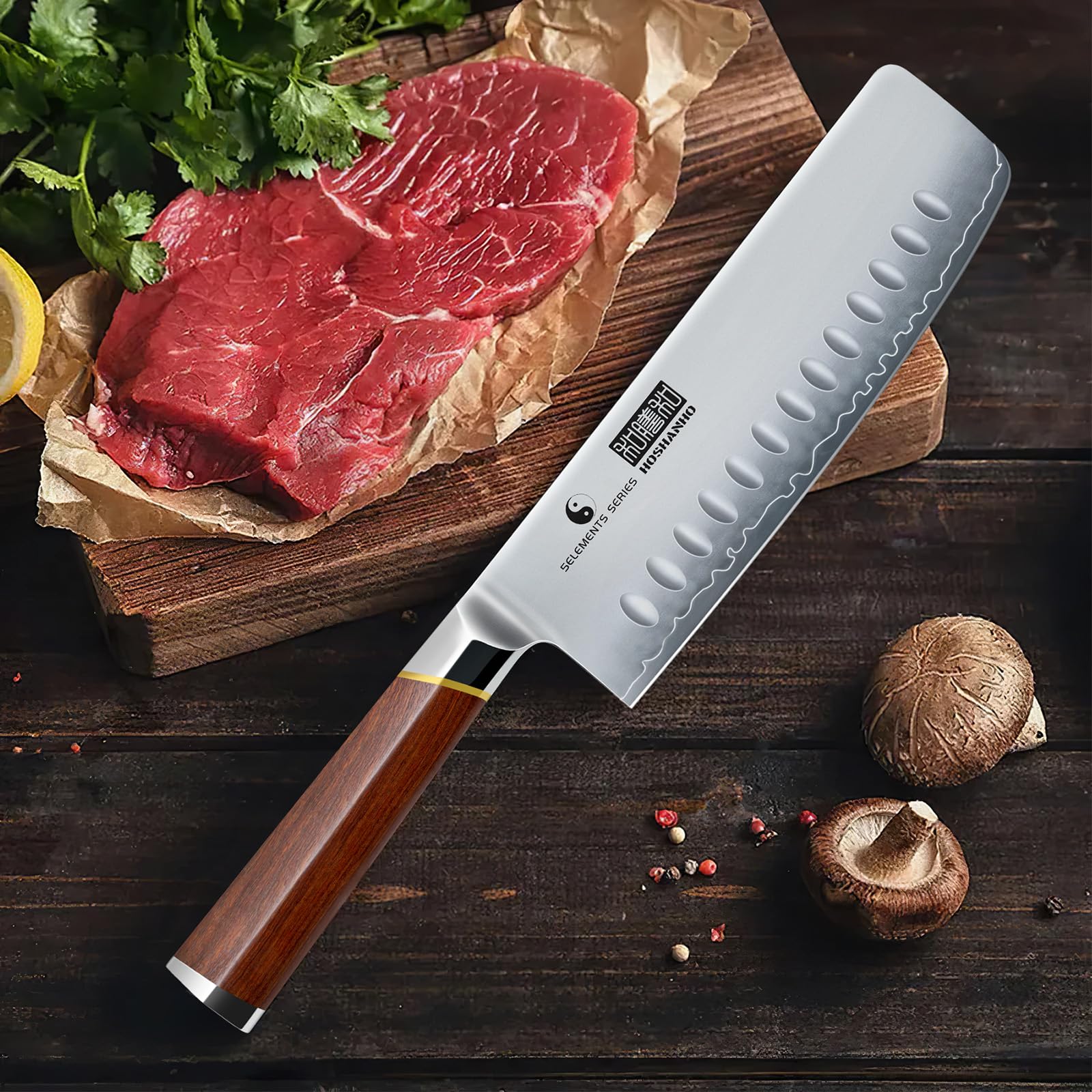 HOSHANHO Nakiri for vegetables and fruits speeds prep during chopping