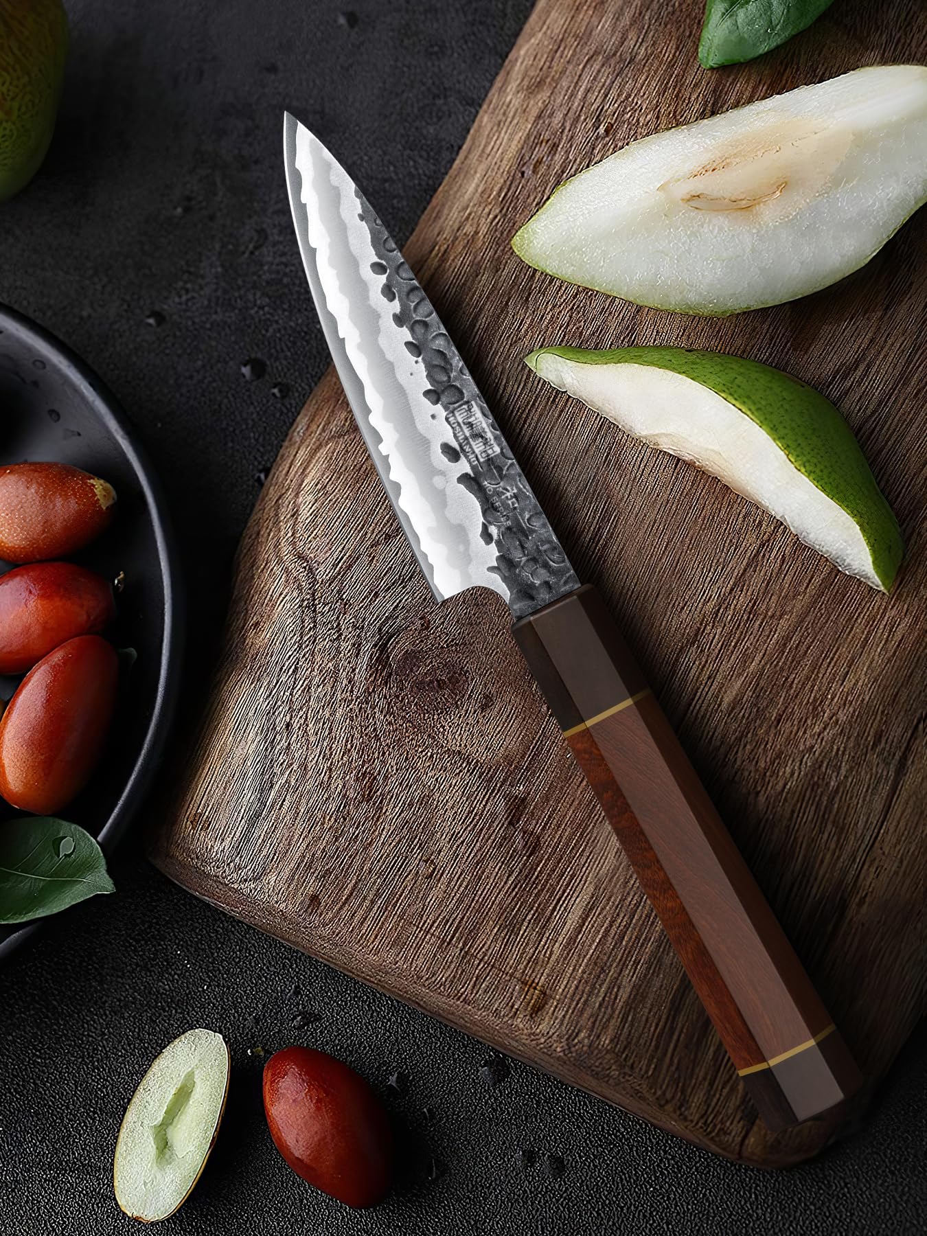 HOSHANHO paring knife 3.75 inch for peeling and coring tasks.