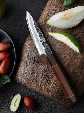 HOSHANHO paring knife 3.75 inch for peeling and coring tasks.