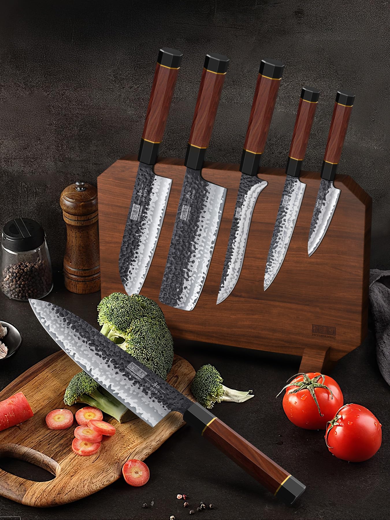 HOSHANHO paring knife detail for delicate trimming and garnishes.