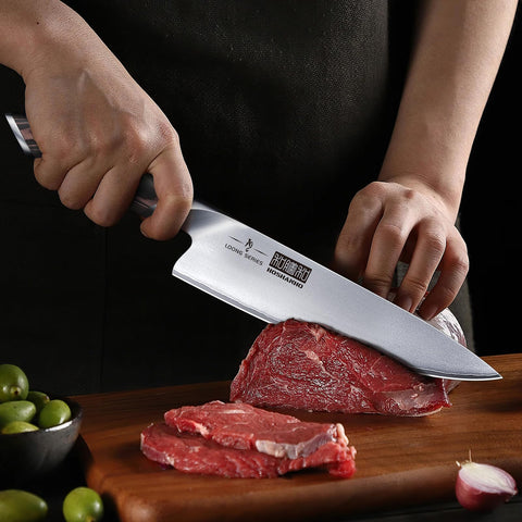 HOSHANHO seven-inch nakiri knife perfect for crisp vegetable cuts