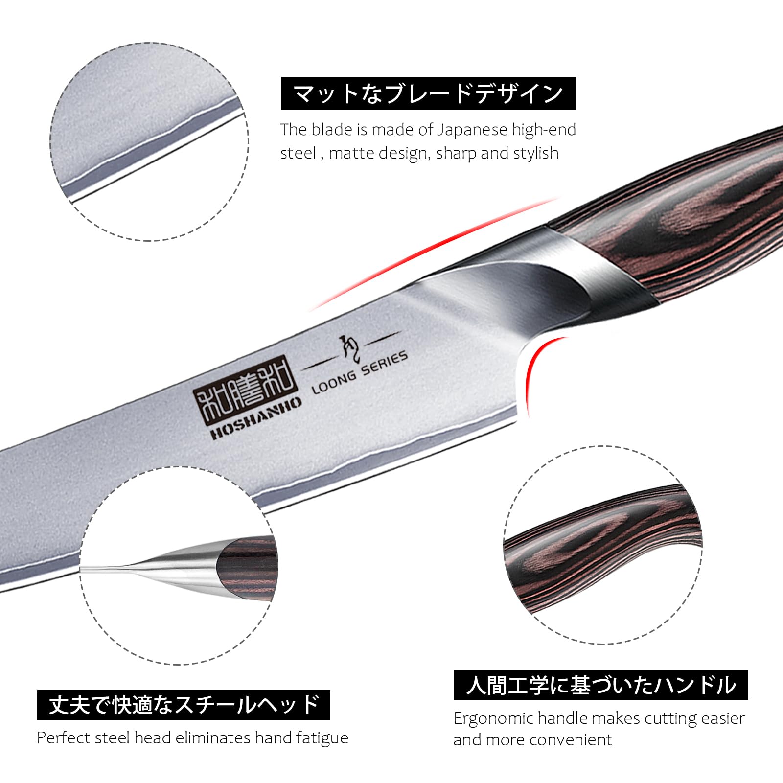 HOSHANHO utility knife ready for precise paring and daily tasks