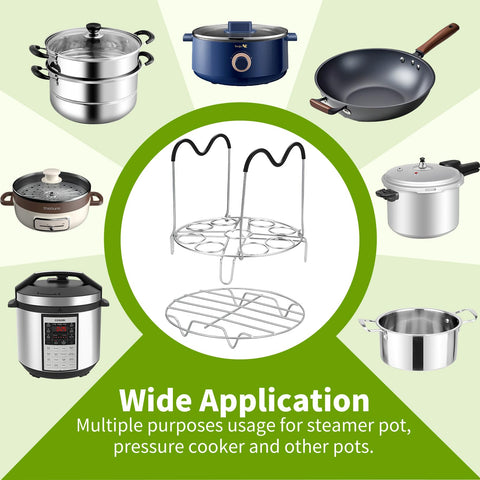 Hosimay rack fits 6-8 quart pots for versatile use