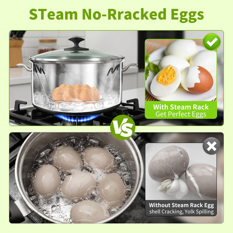 Hosimay steamer trivet 7.9-inch diameter for even steam
