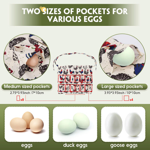 Hossmily folded-pocket design keeps eggs from rolling out during movement