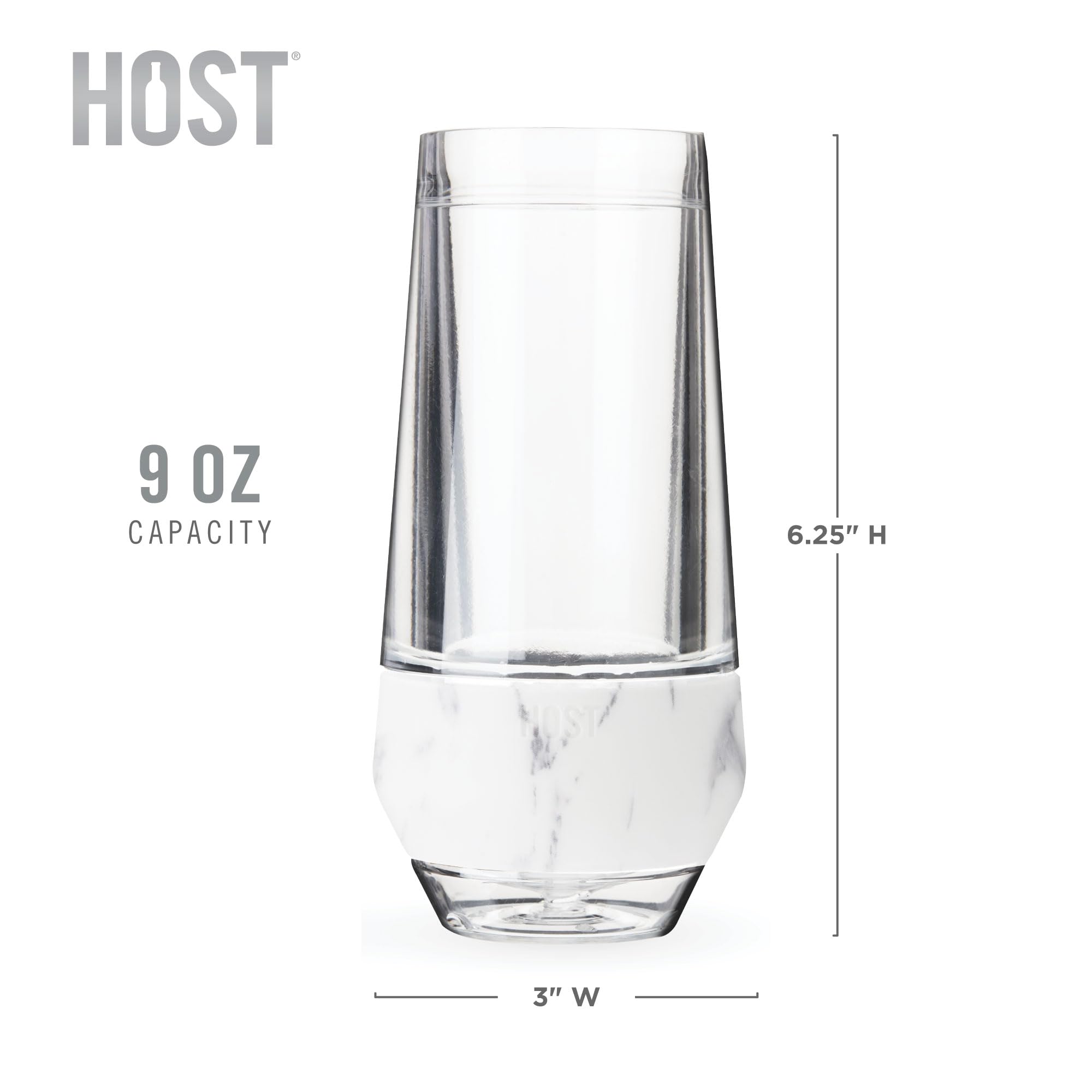 Host Champagne Freeze glass paired with bubbly prosecco for a sparkling moment