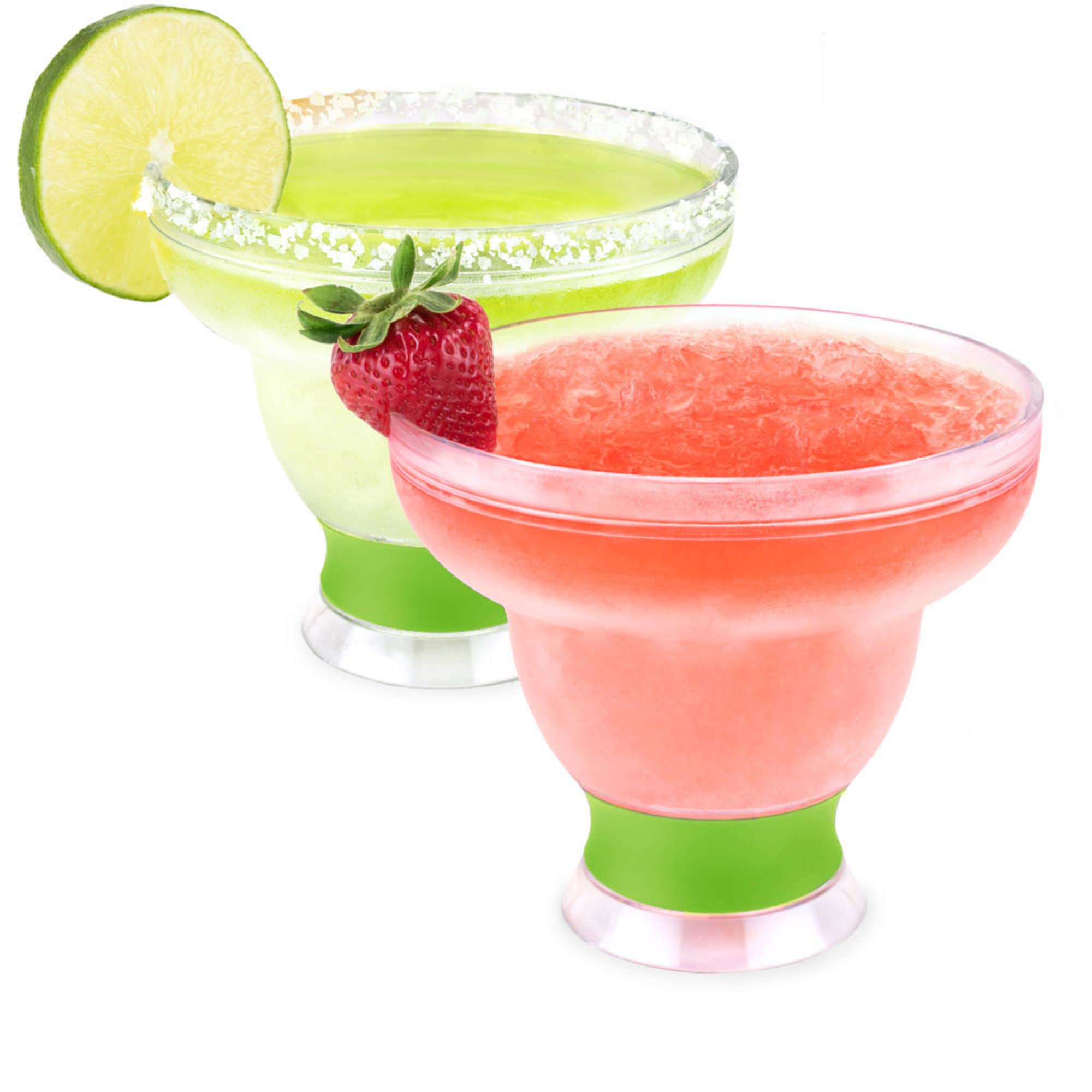 Host FREEZE stemless margarita glass in freezer to chill