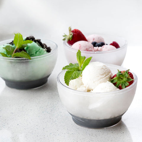 Host Ice Cream Freeze Bowl party setup for a festive dessert presentation.