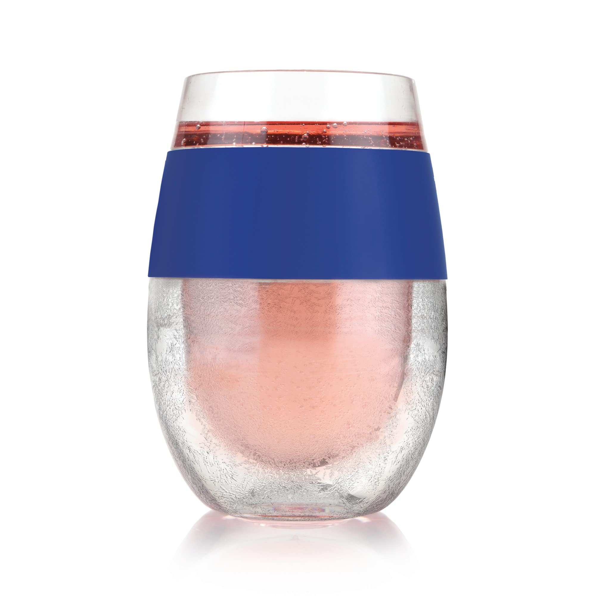 Host Wine Freeze Cup 2-pack stacked demonstrates compact portability for outdoor gatherings.