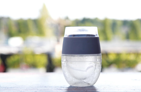 Host Wine Freeze Cup set suited for red wine at near cellar temperature.