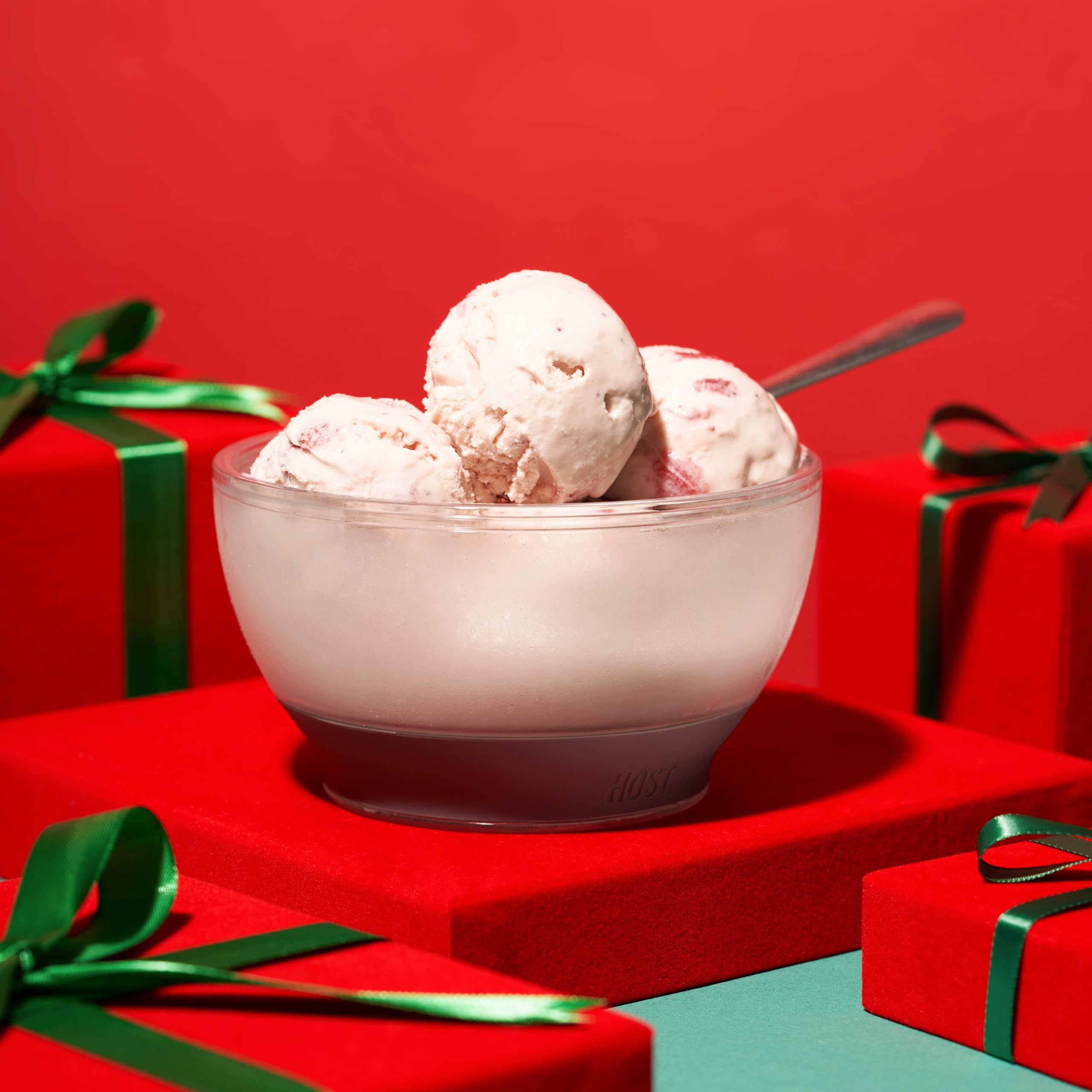 Host Ice Cream Freeze Bowl yogurt snack serving in a chilled bowl.