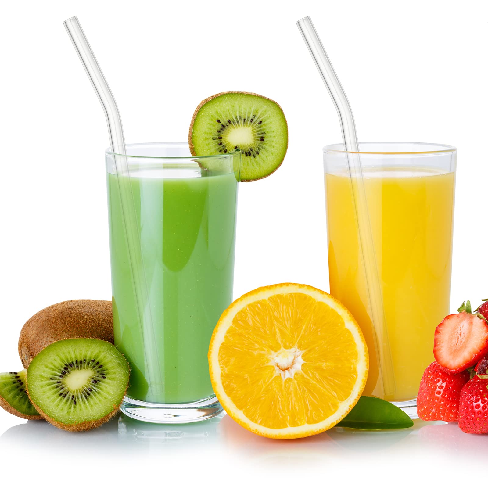 Hosuly glass straw handy for tea, coffee, juice and smoothies.