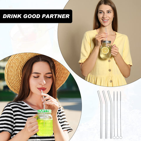 Hosuly smooth-mouth curved straw adds comfort and elegance to drinks.