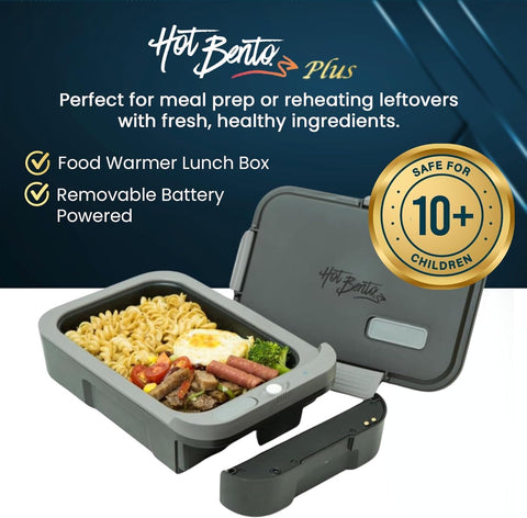 Hot Bento Plus durable, reusable lunch box reduces single-use plastics.
