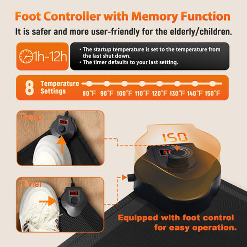 HotCalyto foot-warming technology provides cozy feet during desk tasks
