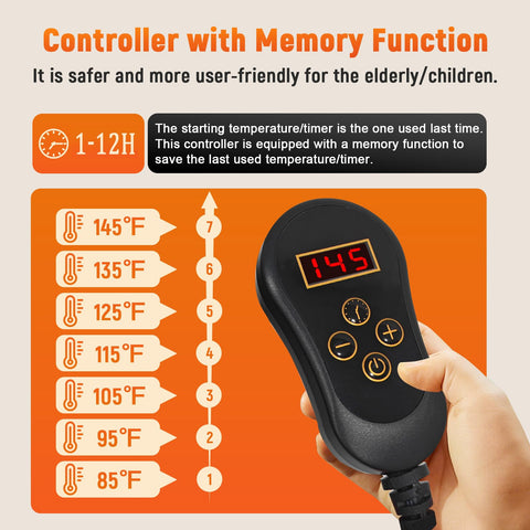 HotCalyto memory-foam-seat-pad close-up showing plush surface and supportive core