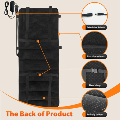 HotCalyto non-slip bottom with chair clips keeps the cushion secure