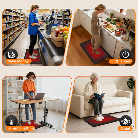 HotCalyto versatile mat for office, kitchen, or home use