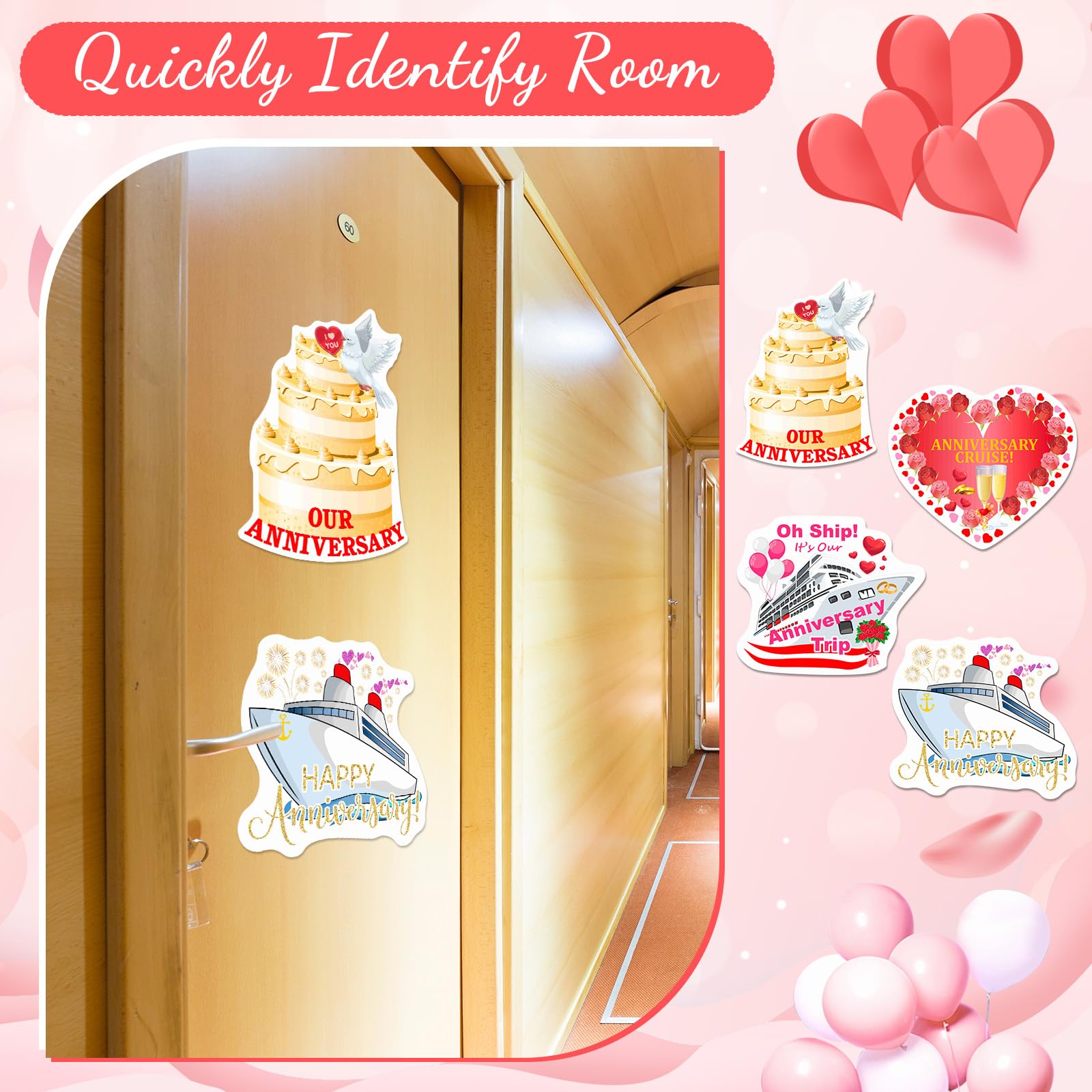 Hoteam confetti burst magnet brightens cruise cabin decor