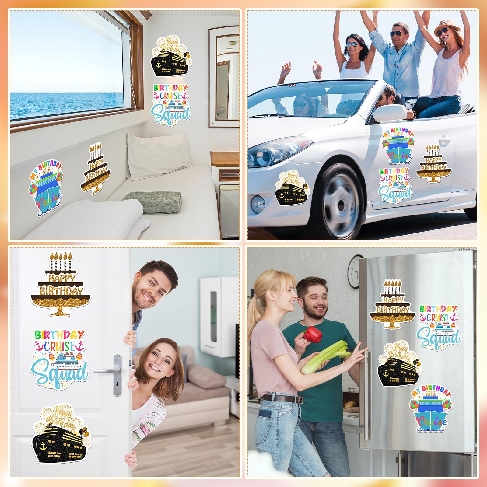 Hoteam fridge or car door magnet with playful maritime accents.