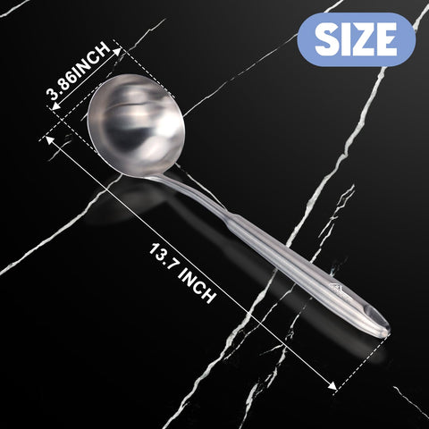 HOTEC 304 stainless steel ladle for durable kitchen use.