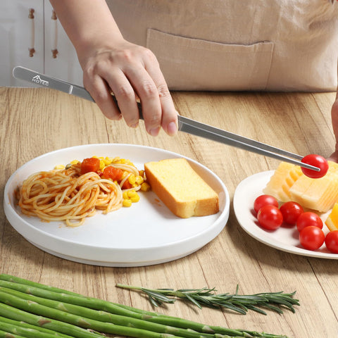 Hotec grill tongs for flipping large items with control.