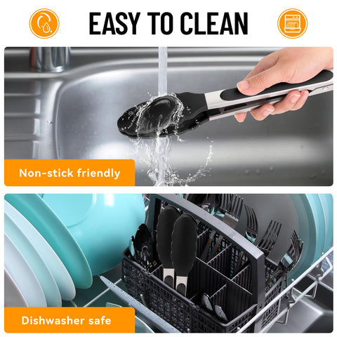 Hotec tongs provide easy-grip control for everyday kitchen tasks.