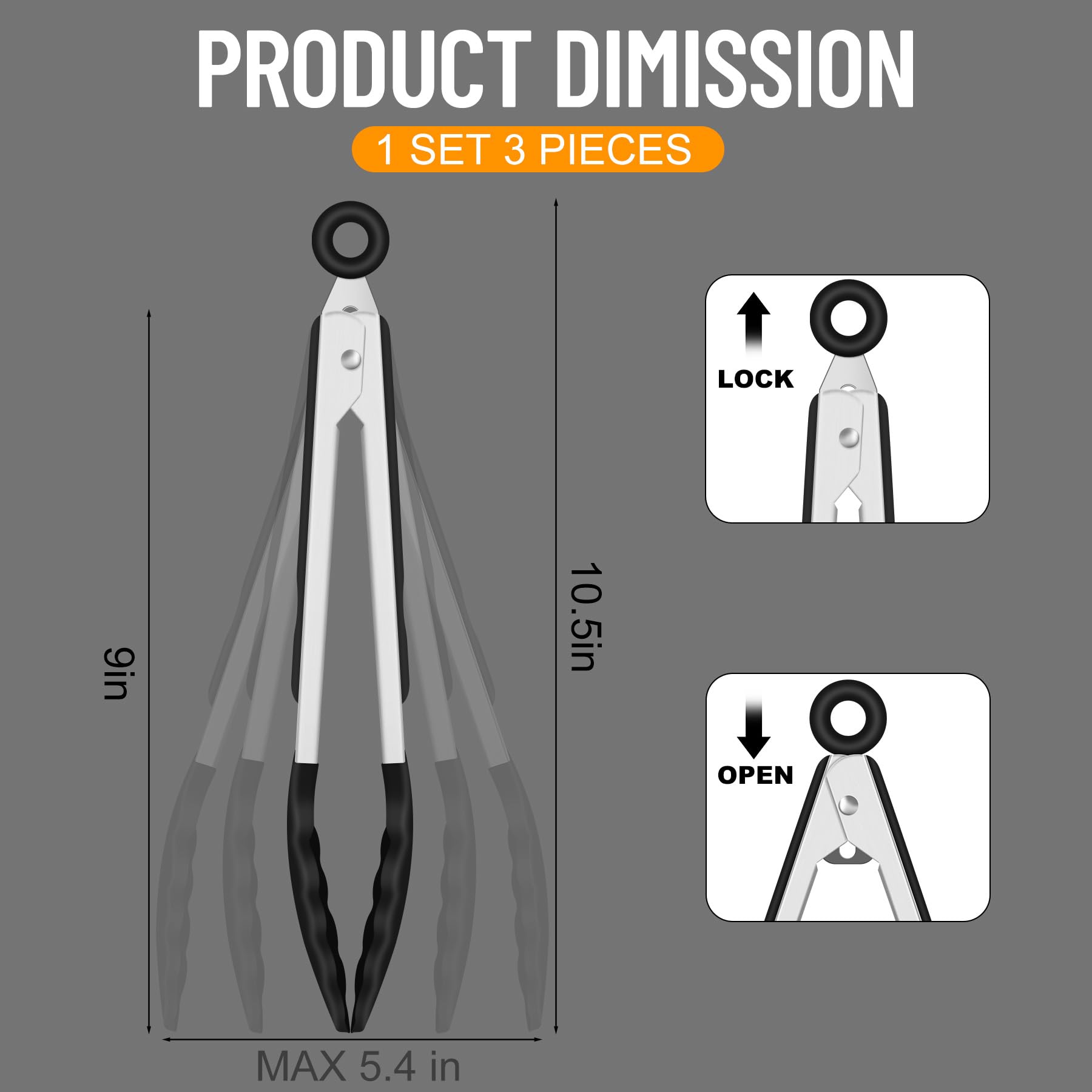 Hotec ergonomic handle provides comfortable grip for precise cooking and serving.