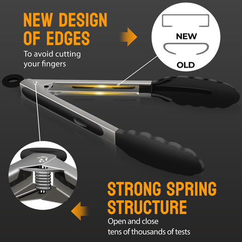 Hotec non-scratch tips prevent pan damage during use.