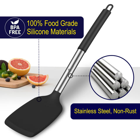 HOTEC 600°F heat-resistant spatula for hot griddles and skillets